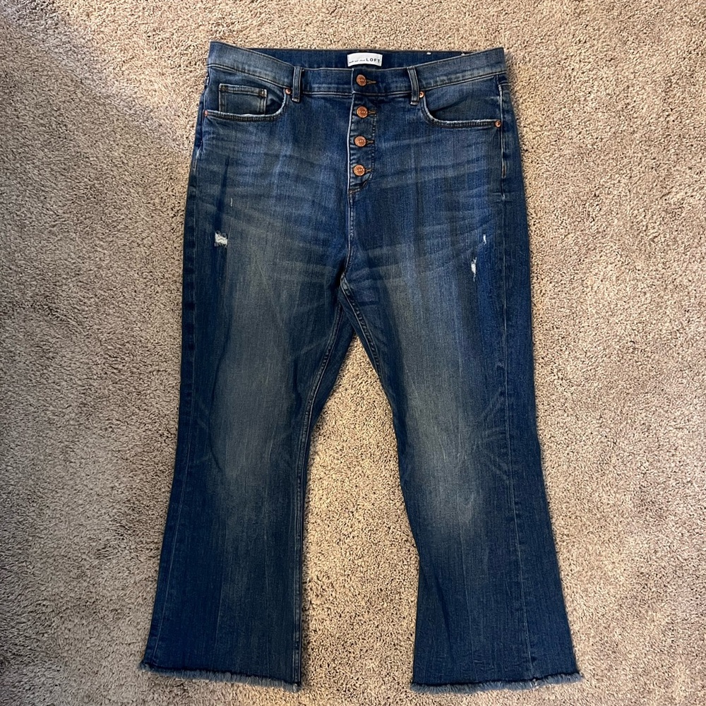 Loft High Waist Crop Jeans